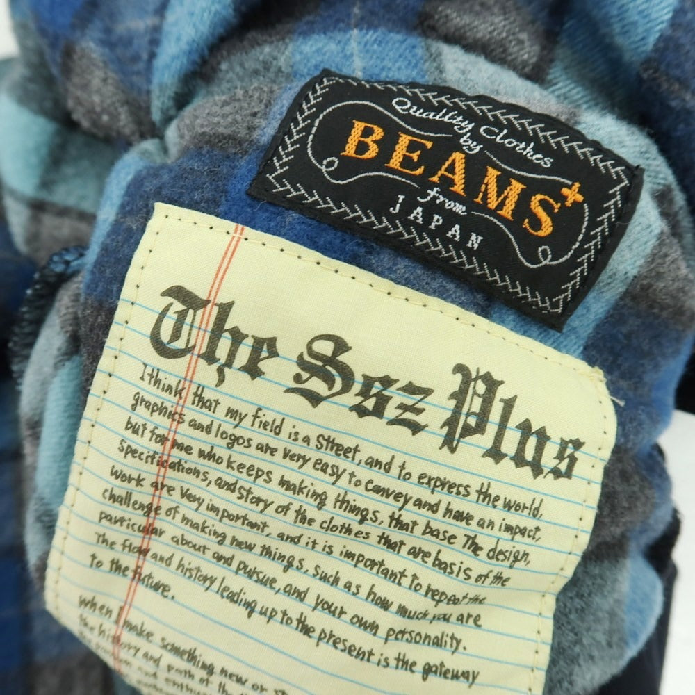 【中古】エスエスズィー SSZ × BEAMS PLUS ウールポリエステルナイロン コーチジャケット ネイビー【 M 】【 状態ランクB 】【 メンズ 】