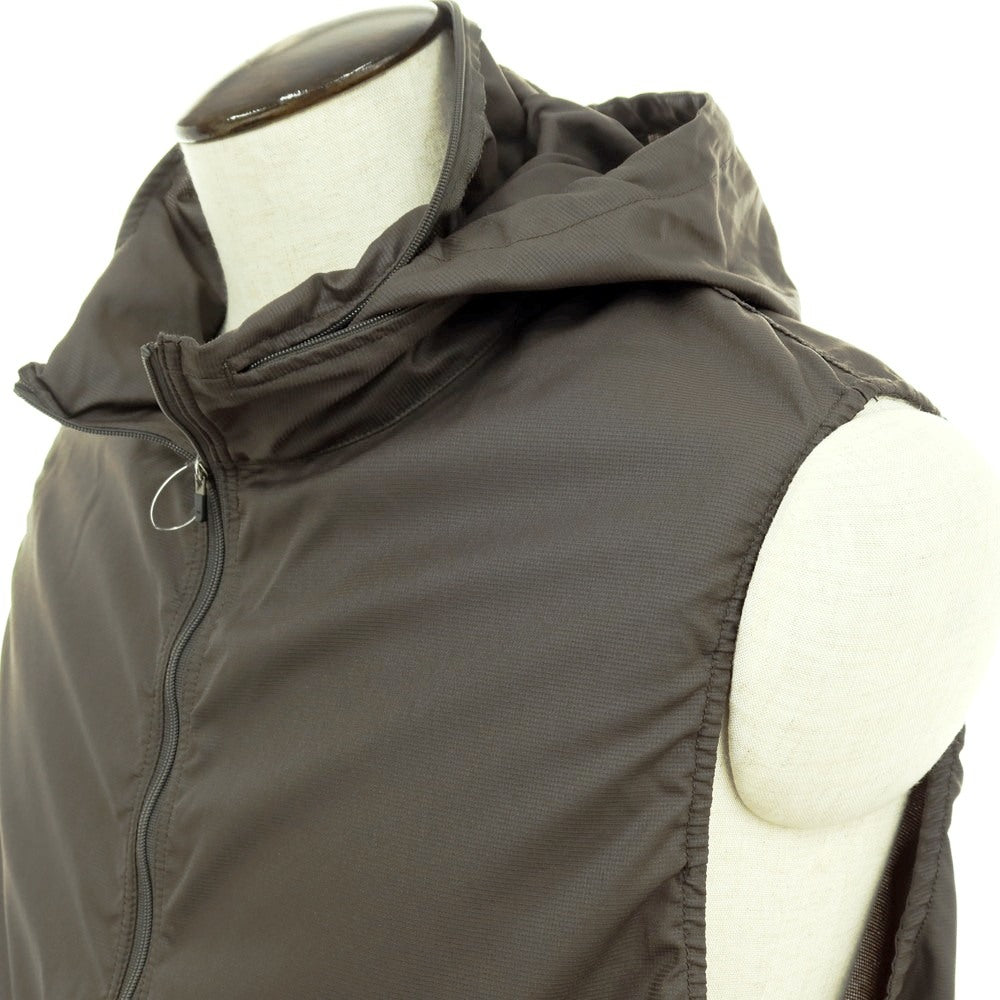 【中古】ビームス BEAMS the A ポリエステル スタンドカラー ジップアップ ベスト ウォームグレー系【サイズL】【 状態ランクA 】【 メンズ 】