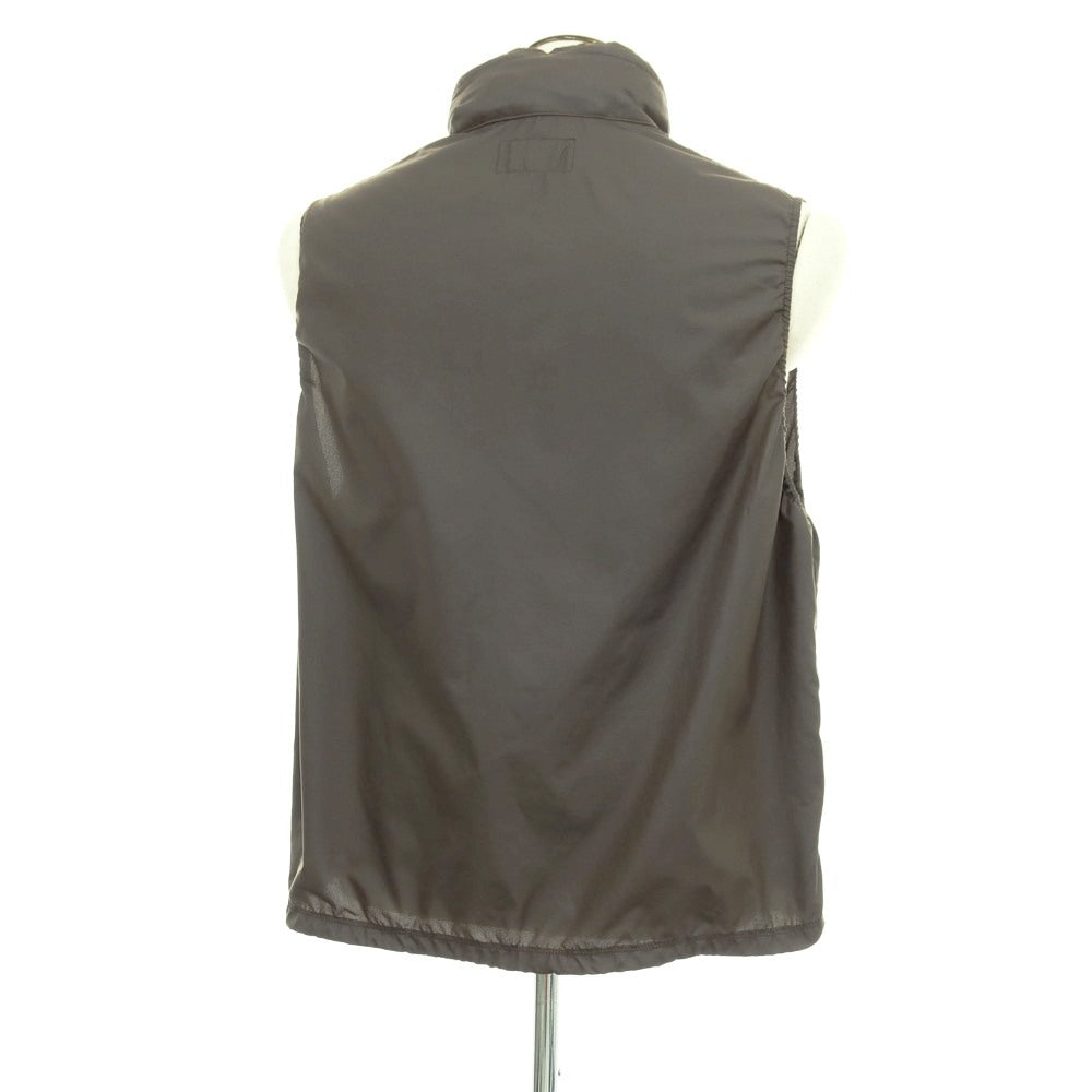 【中古】ビームス BEAMS the A ポリエステル スタンドカラー ジップアップ ベスト ウォームグレー系【サイズL】【 状態ランクA 】【 メンズ 】