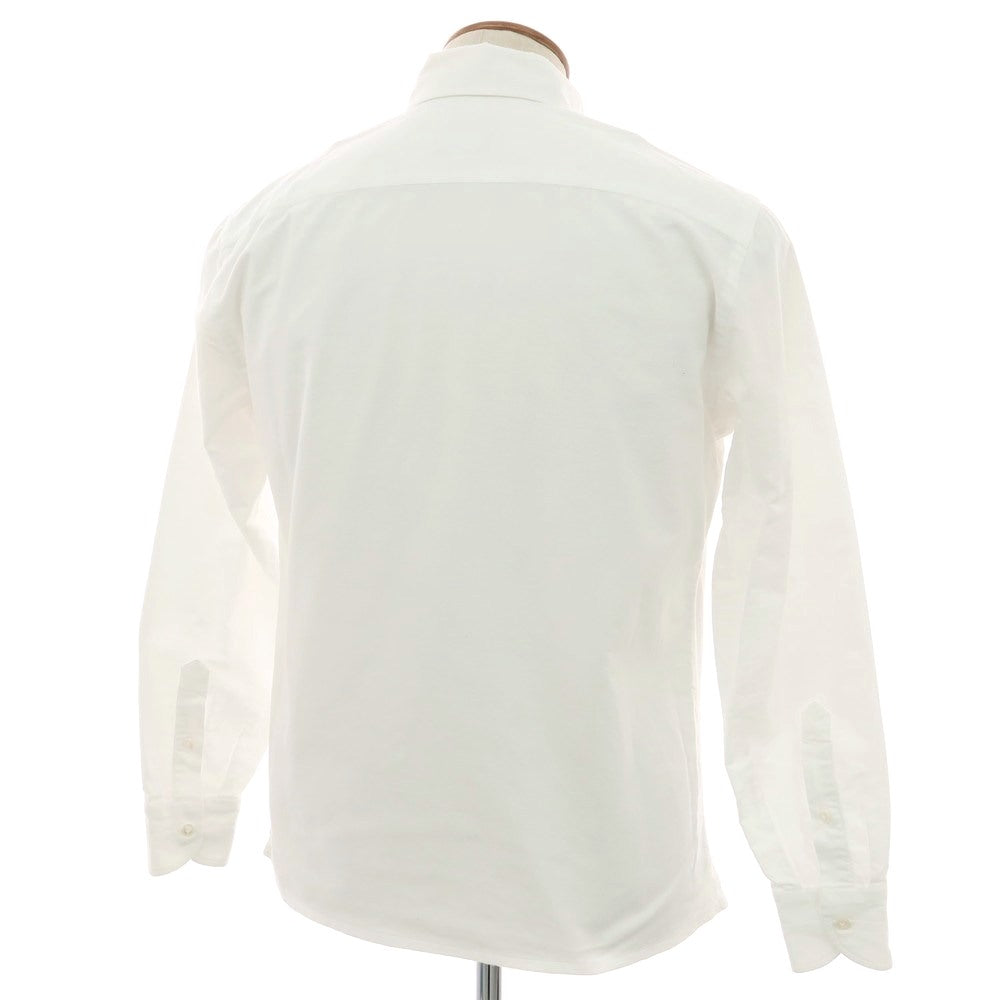 【中古】チリエッロ CIRIELLO コットン ボタンダウン カジュアルシャツ ホワイト【サイズオーダー品(M位)】【 状態ランクB 】【 メンズ 】