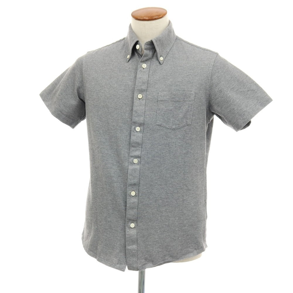 【中古】ユナイテッドトウキョウ UNITED TOKYO コットンポリエステル ボタンダウン 半袖シャツ グレー【サイズ2】【 状態ランクB 】【 メンズ 】