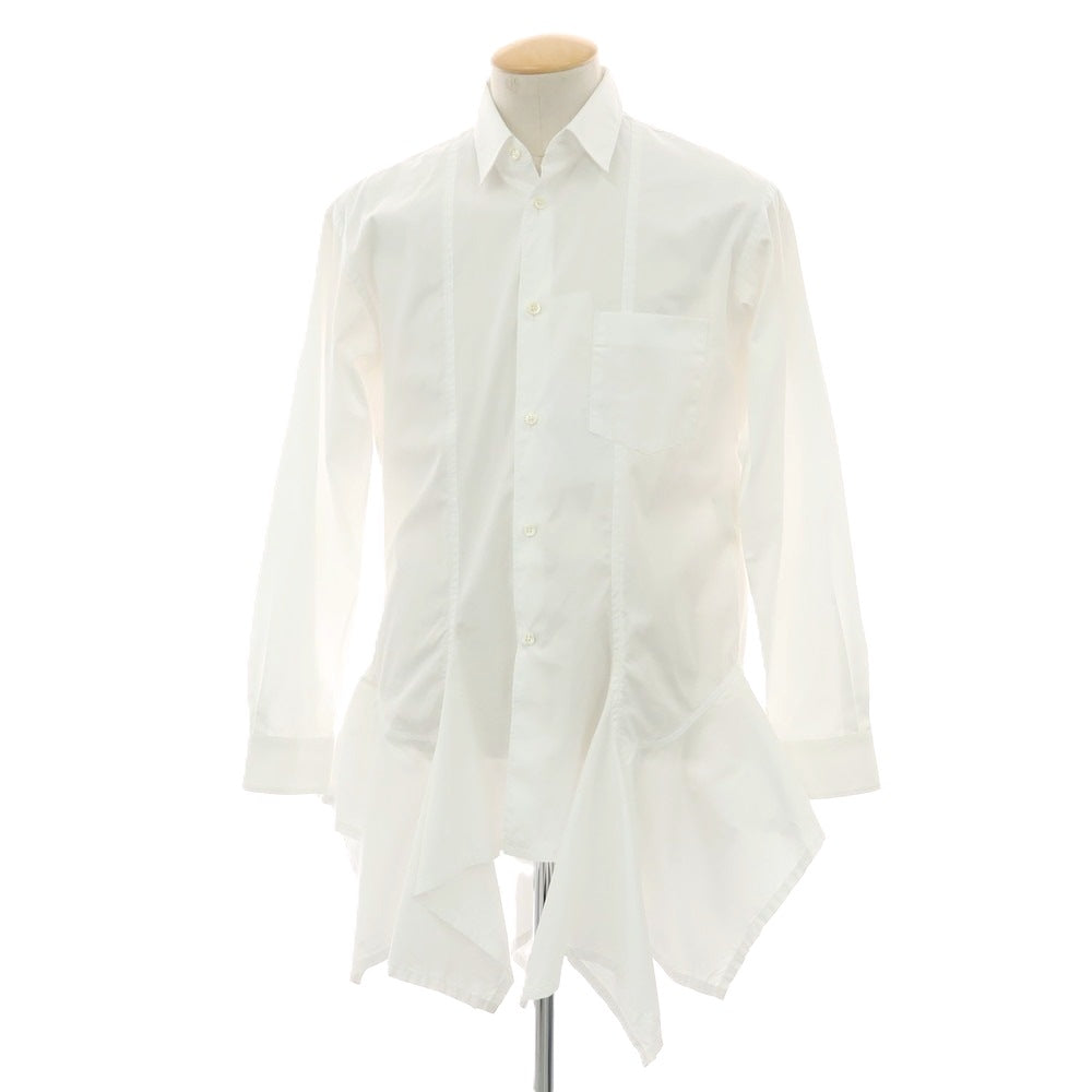 【中古】コムデギャルソンシャツ COMME des GARCONS SHIRT 2023年春夏 コットン レギュラーカラー カジュアルシャツ ホワイト【サイズS】【 状態ランクB 】【 メンズ 】