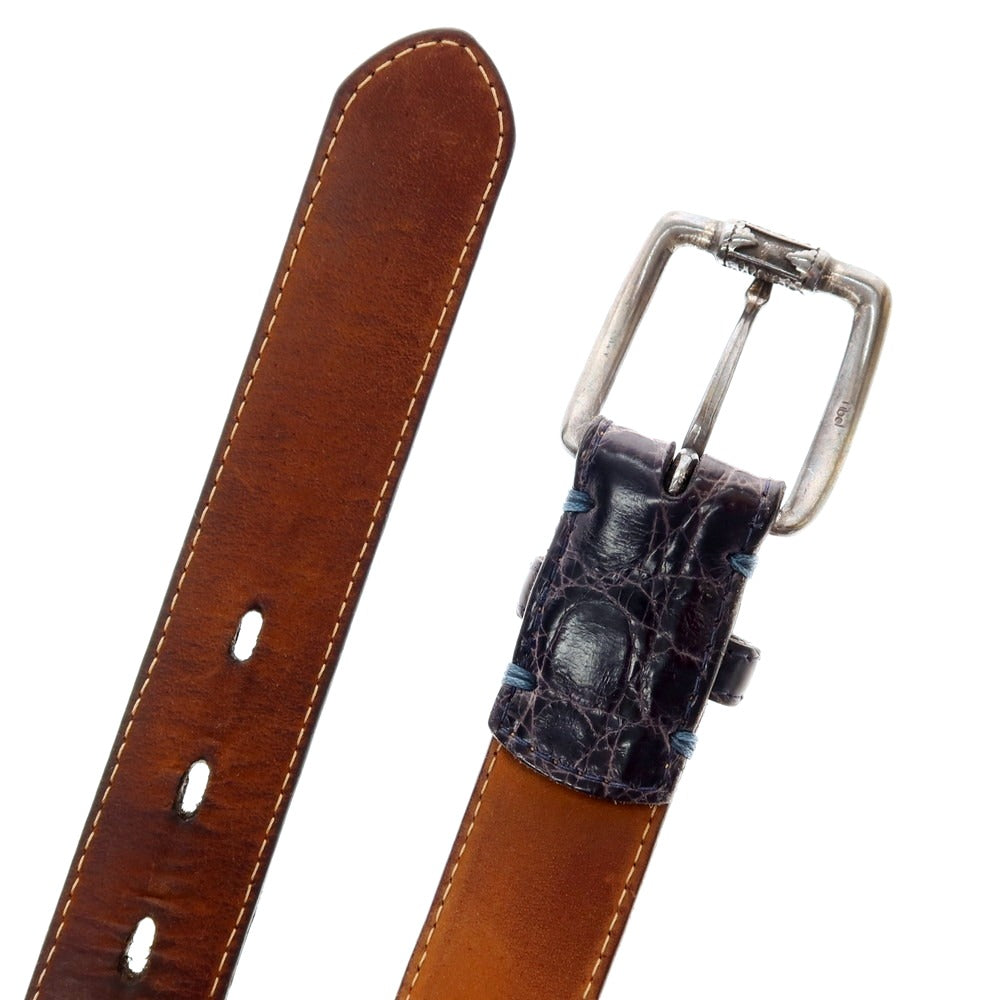 【中古】ファウスト コラート Fausto Colato ベルト ダークネイビー【 85 】【 状態ランクD 】【 メンズ 】