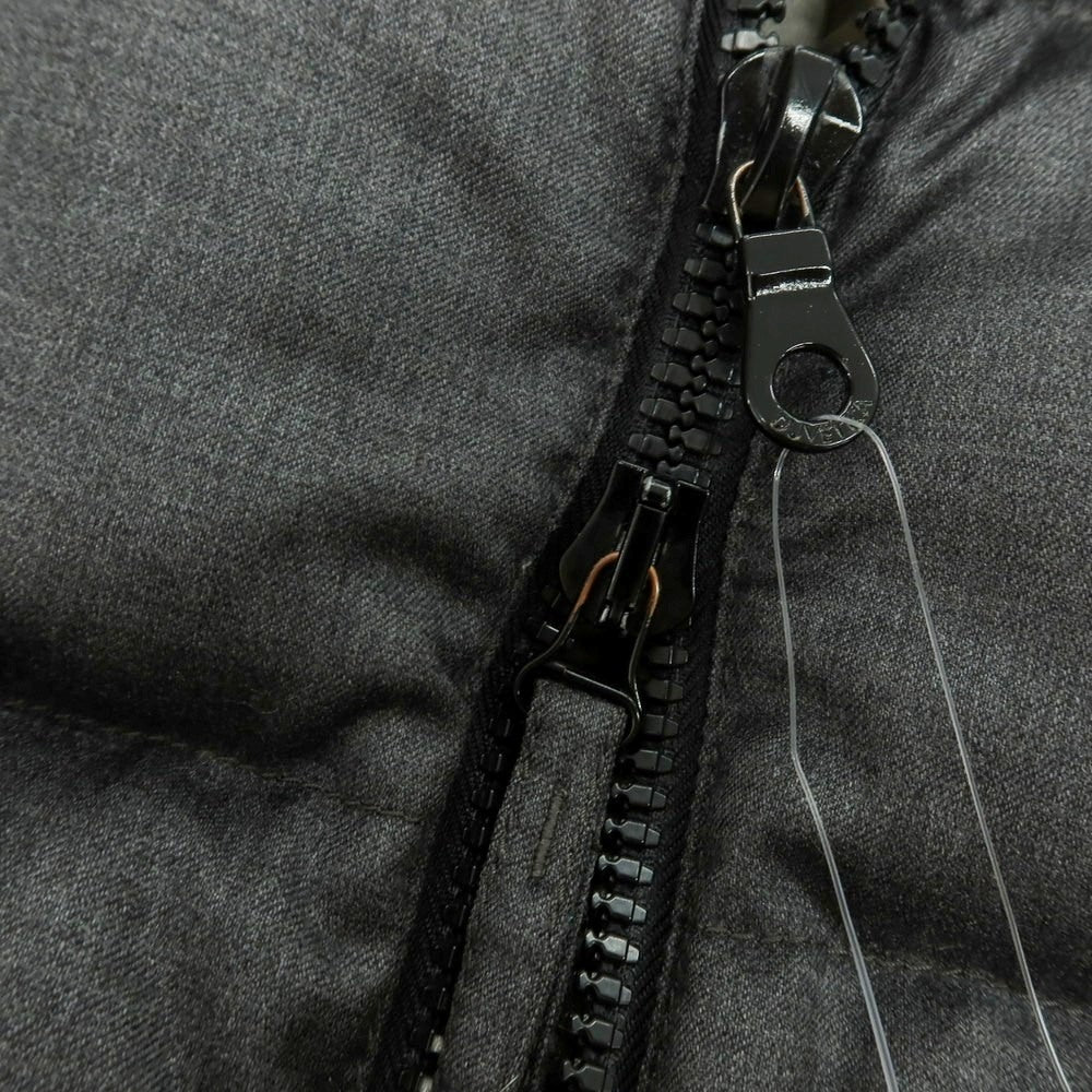 【中古】デュベティカ DUVETICA ウールカシミヤ フルジップ フーデッド ダウンジャケット グレー【 48 】【 状態ランクD 】【 メンズ 】