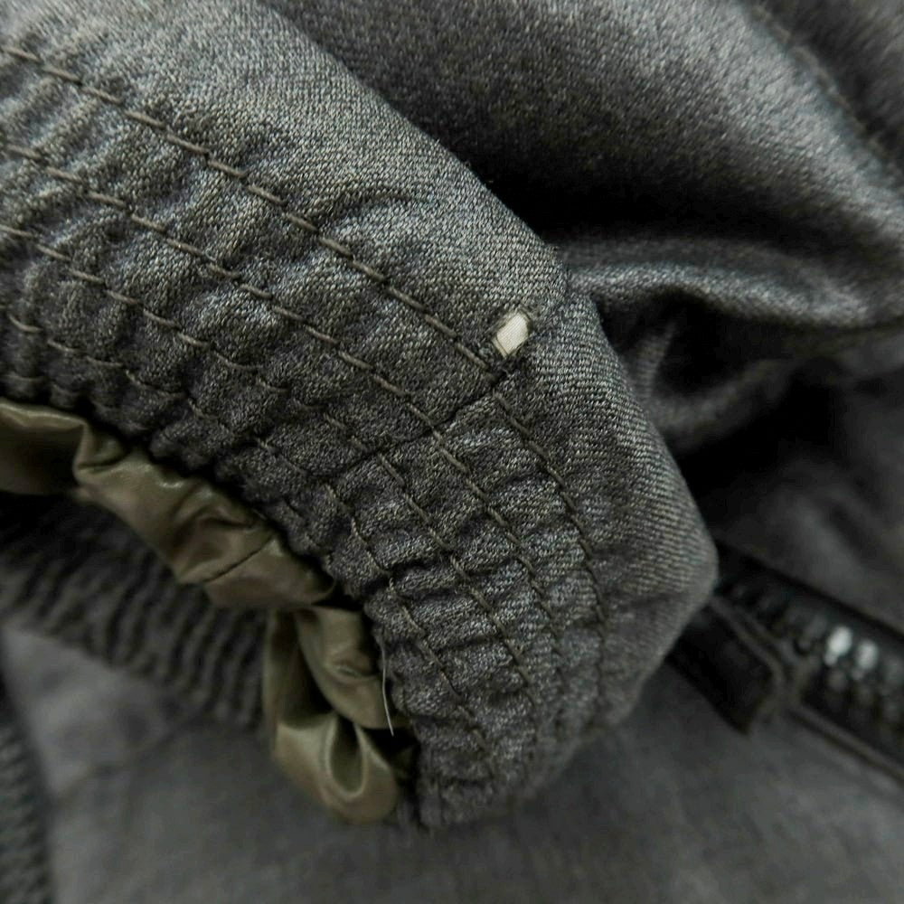 【中古】デュベティカ DUVETICA ウールカシミヤ フルジップ フーデッド ダウンジャケット グレー【 48 】【 状態ランクD 】【 メンズ 】