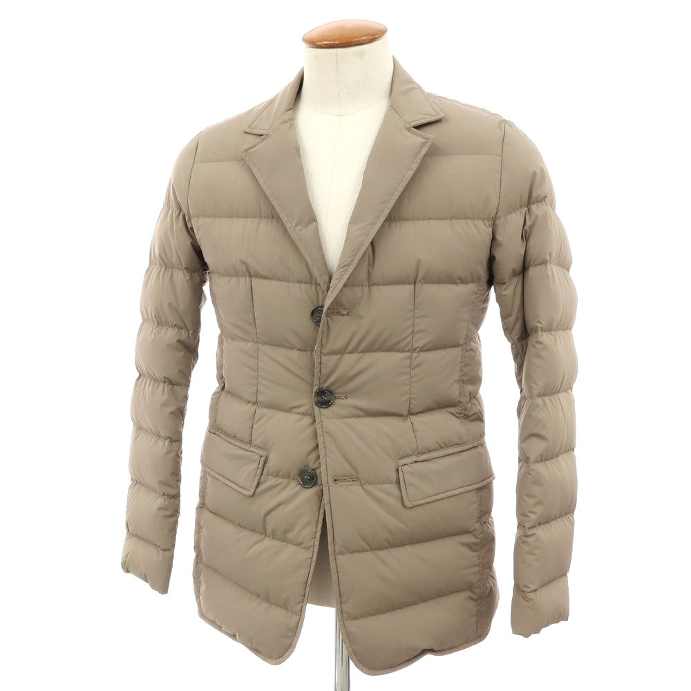 【中古】ヘルノ Herno ナイロンポリウレタン ダウンジャケット ダークベージュ【サイズ46】【 状態ランクB 】【 メンズ 】