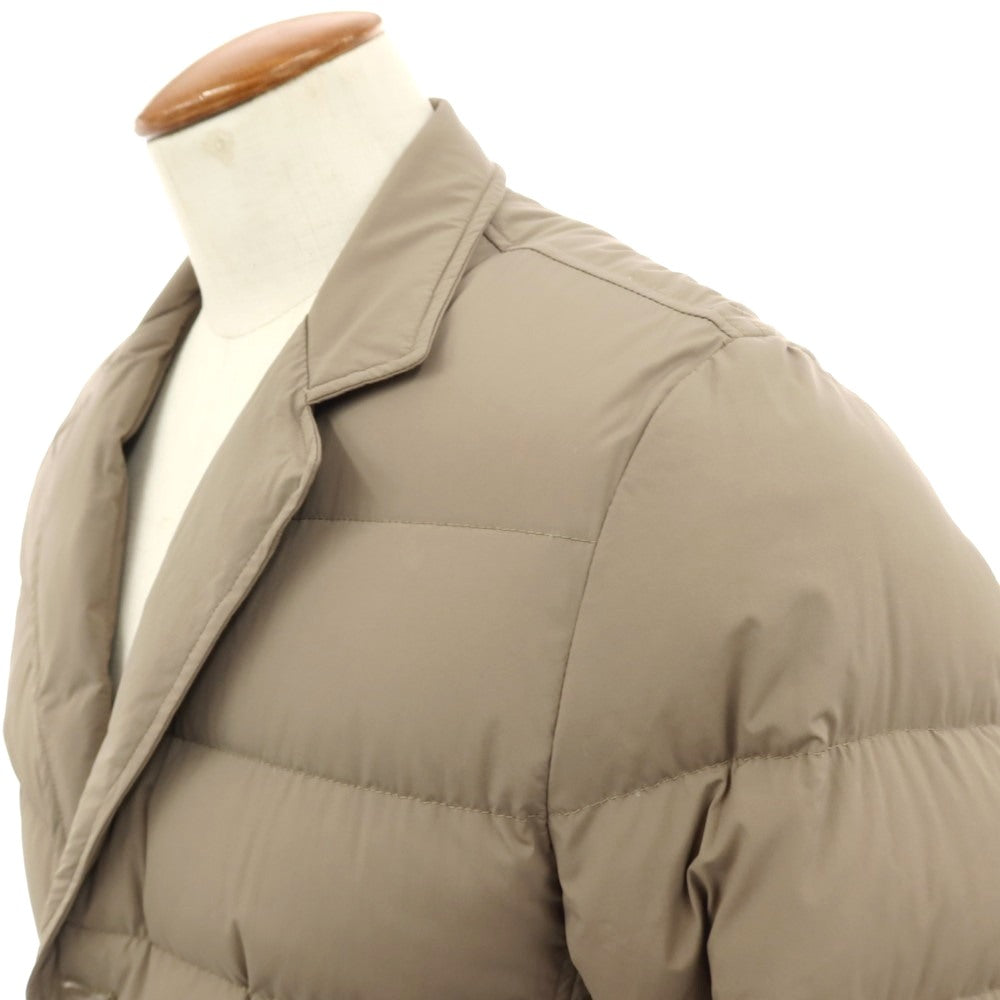 【中古】ヘルノ Herno ナイロンポリウレタン ダウンジャケット ダークベージュ【サイズ46】【 状態ランクB 】【 メンズ 】