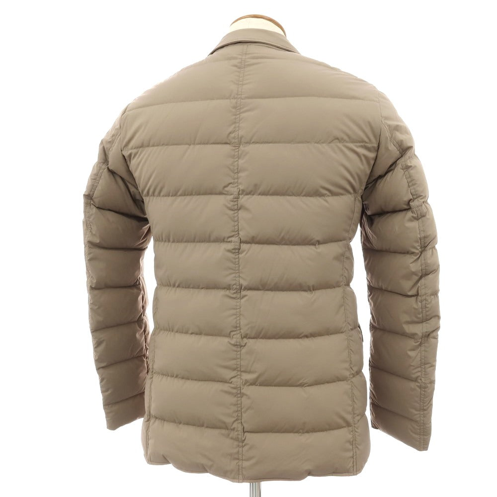 【中古】ヘルノ Herno ナイロンポリウレタン ダウンジャケット ダークベージュ【サイズ46】【 状態ランクB 】【 メンズ 】