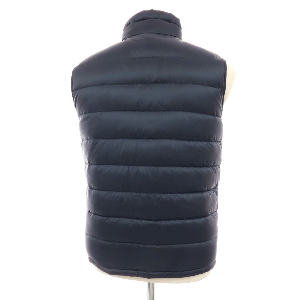 【中古】ヘルノ Herno リバーシブル ナイロン スタンドカラー ダブルジップ ダウンベスト ブルゾン ネイビーxグリーン【サイズ48】【 状態ランクB 】【 メンズ 】