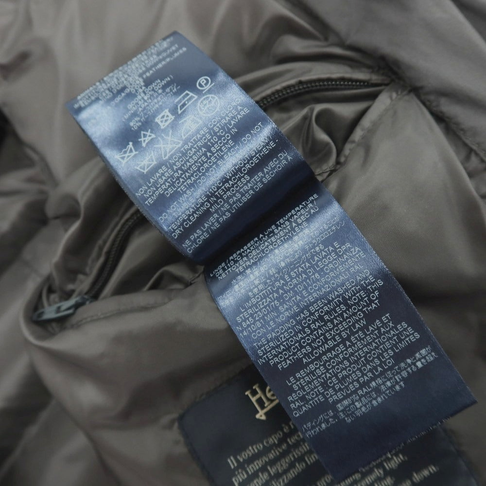 【中古】ヘルノ Herno ナイロンポリウレタン フーデッド ダウンコート グレー【サイズ46】【 状態ランクB 】【 メンズ 】