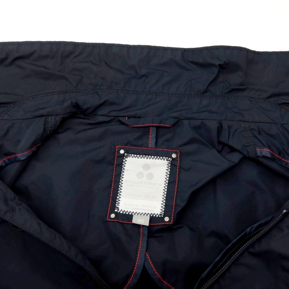 【中古】ピューテリー PEUTEREY ポリエステルナイロン ステンカラーコート ネイビー【サイズ46】【 状態ランクC 】【 メンズ 】
