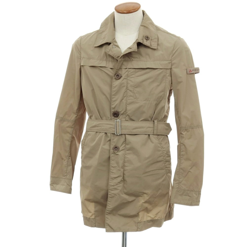 【中古】ピューテリー PEUTEREY ポリエステルナイロン ステンカラーコート ベージュ【サイズ46】【 状態ランクC 】【 メンズ 】
