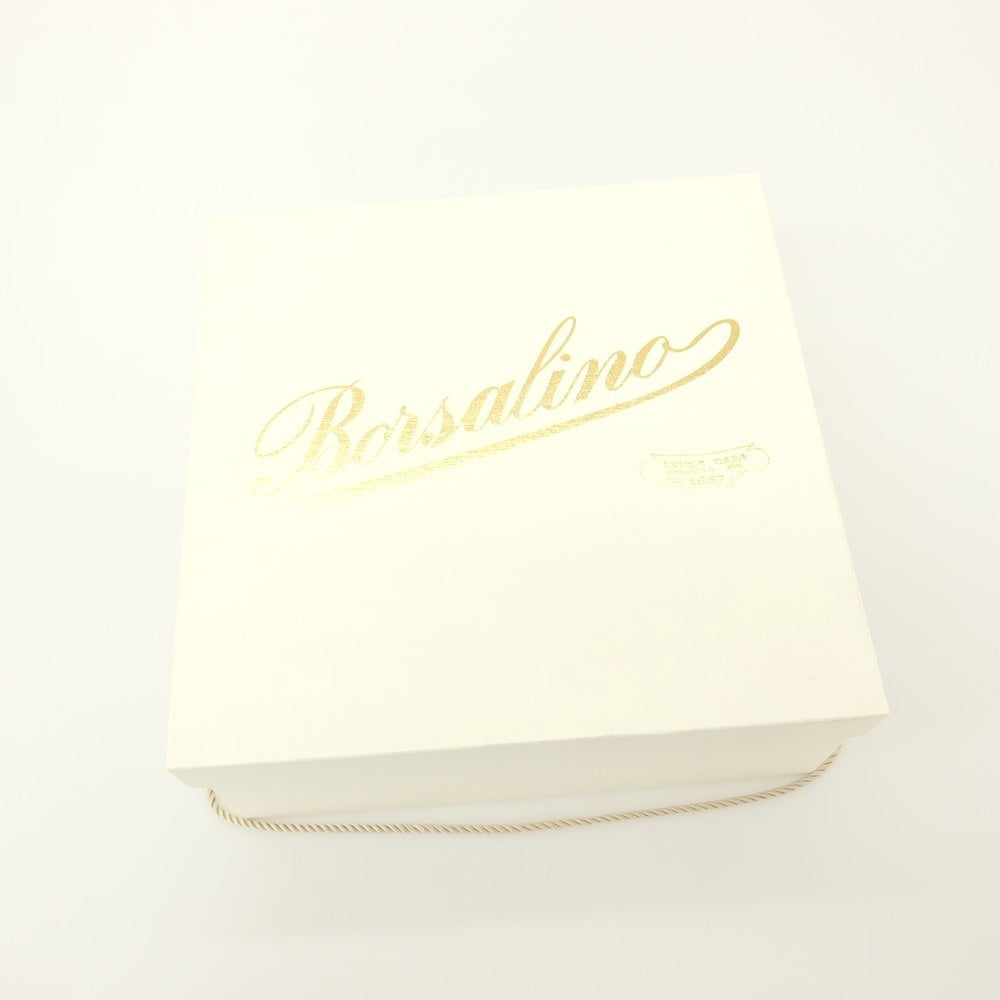 【中古】ボルサリーノ Borsalino ストローハット ベージュ【 56 】【 状態ランクD 】【 メンズ 】