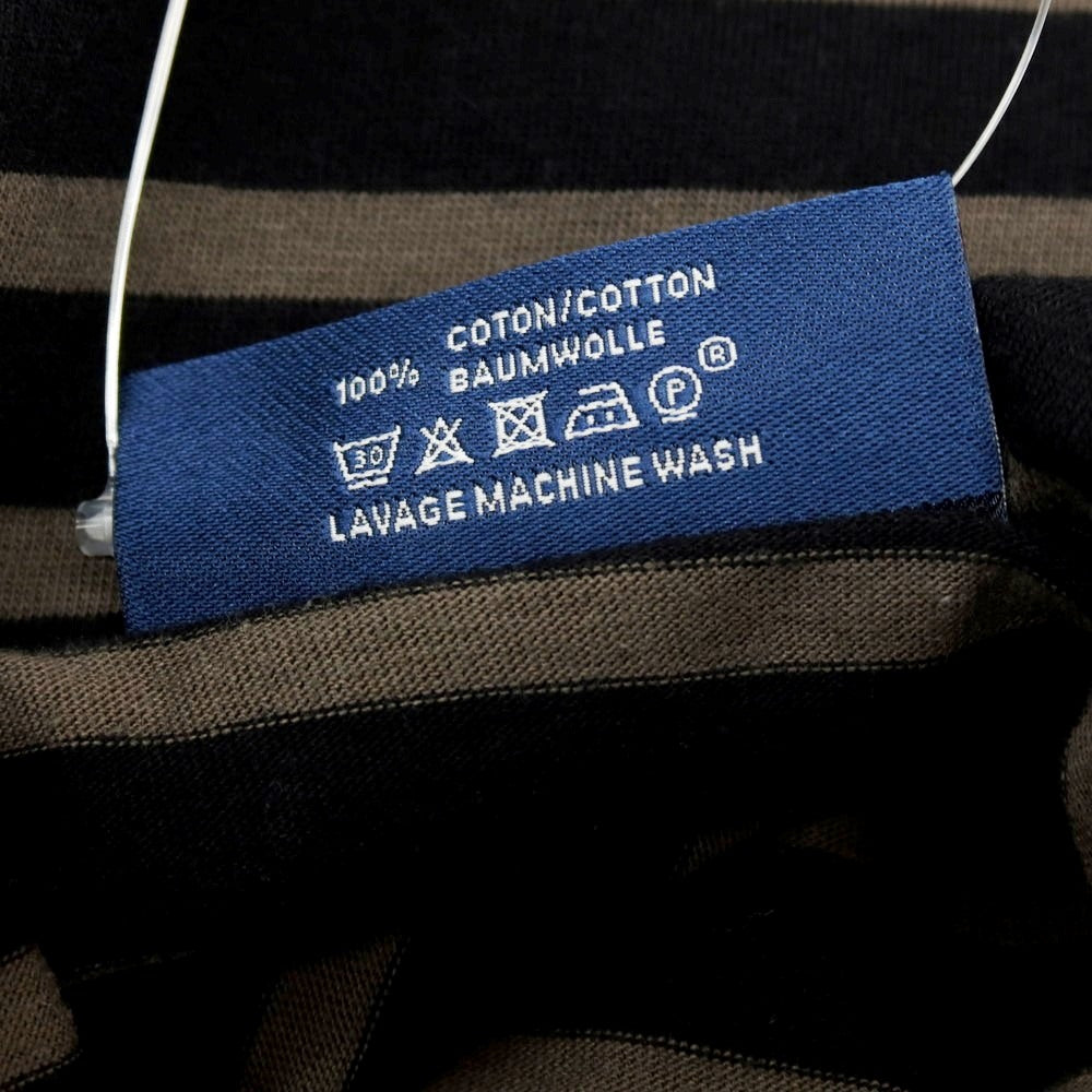 【中古】セントジェームス SAINT JAMES コットン ボーダー ボートネック 半袖Tシャツ ブラックxグレー【 5 】【 状態ランクB 】【 メンズ 】