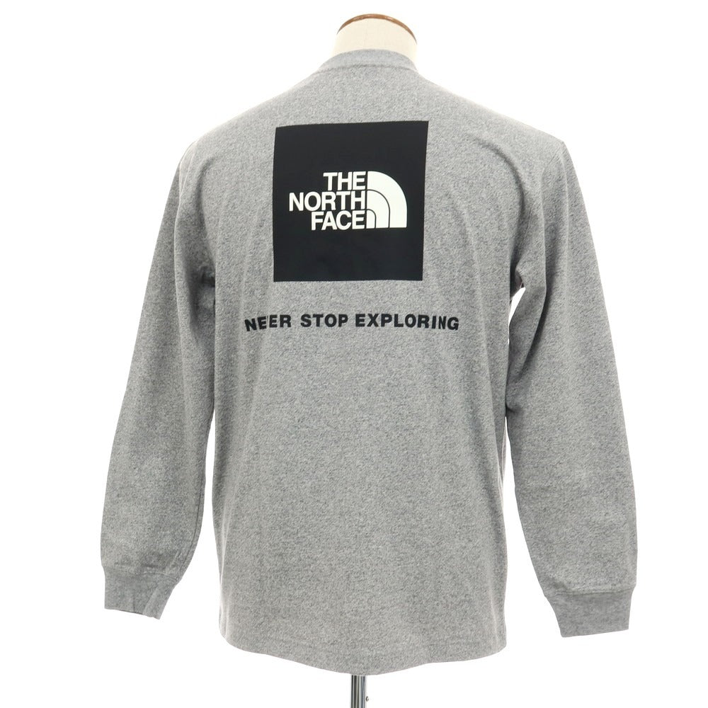 【中古】ザノースフェイス THE NORTH FACE コットンポリエステル クルーネック 長袖Tシャツ グレー【 M 】【 状態ランクA 】【 メンズ 】