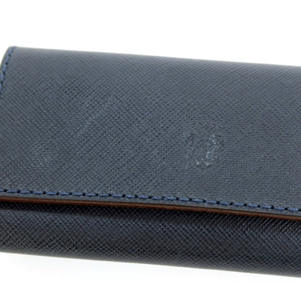 【SALE10%OFF/返品不可】【中古】フェリージ Felisi 921 レザー キーケース ダークネイビーxキャメルブラウン【 状態ランクB 】【 メンズ 】
