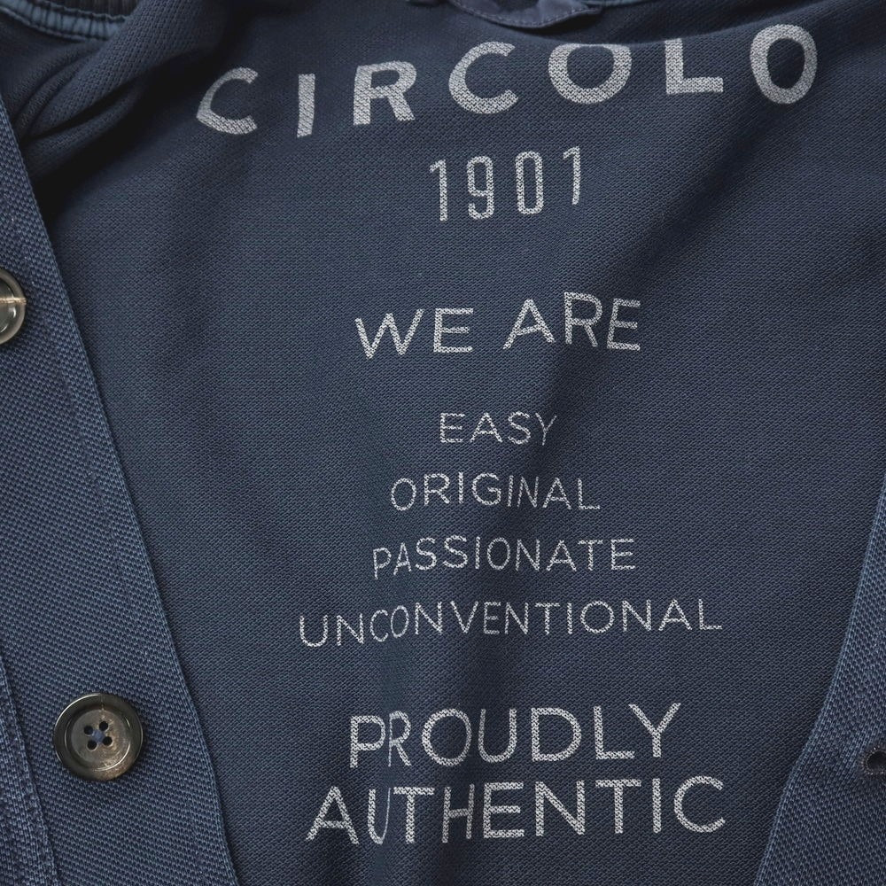 【中古】チルコロ1901 CIRCOLO 1901 製品染め コットン ジャージー スイングトップ ネイビー【サイズS】【 状態ランクA 】【 メンズ 】