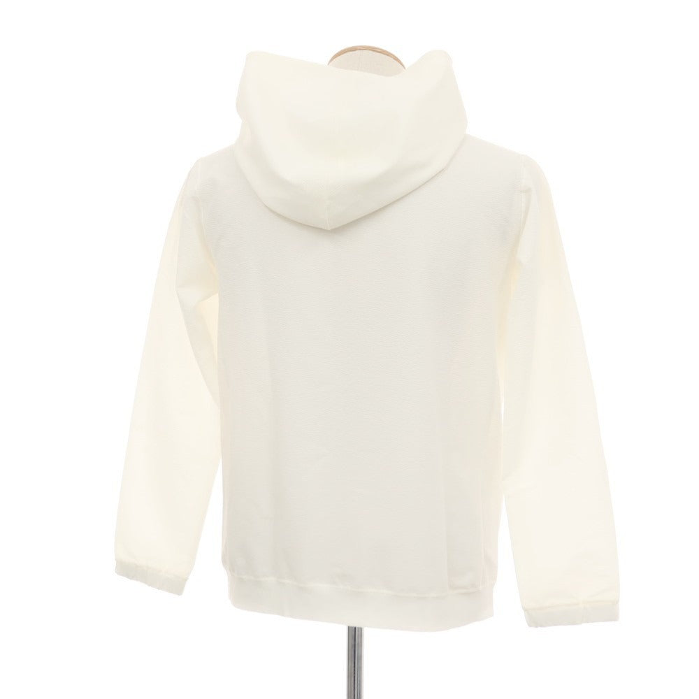 【中古】ビューティアンドユースユナイテッドアローズ BEAUTY&YOUTH UNITED ARROWS ポリエステル サッカー ダブルジップ パーカー ホワイト【サイズS】【 状態ランクA 】【 メンズ 】