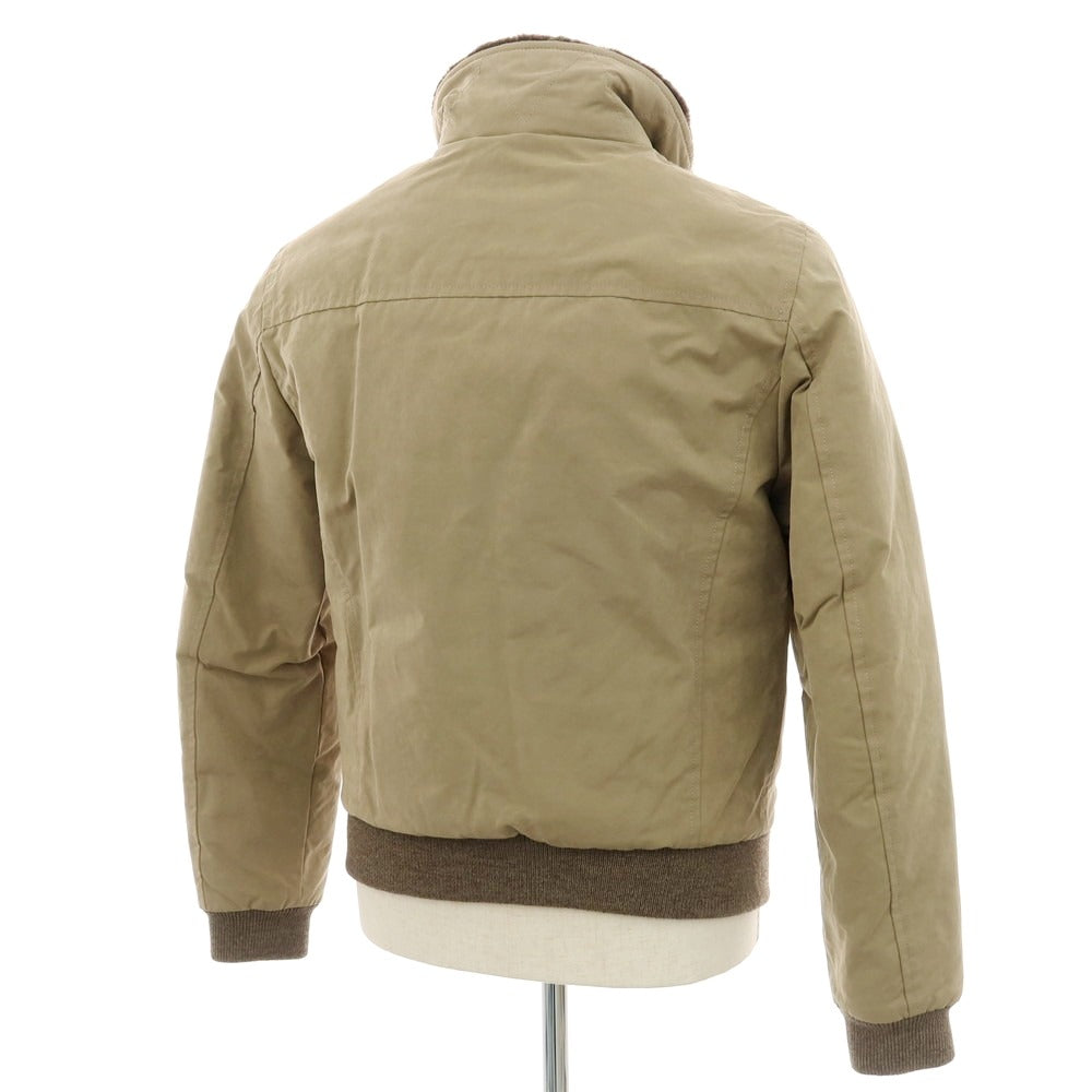 【新品】ムーレー MOORER IAGO-S1 コットンポリエステルナイロン ショートダウンジャケット カーキベージュ【 44 】【 状態ランクN 】【 メンズ 】