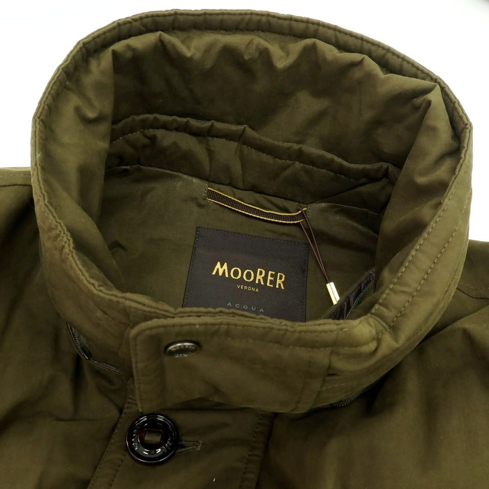 【新品】ムーレー MOORER TED-S1 コットンポリエステルナイロン ファー ダウンコート オリーブ【 44 】【 状態ランクN 】【 メンズ 】