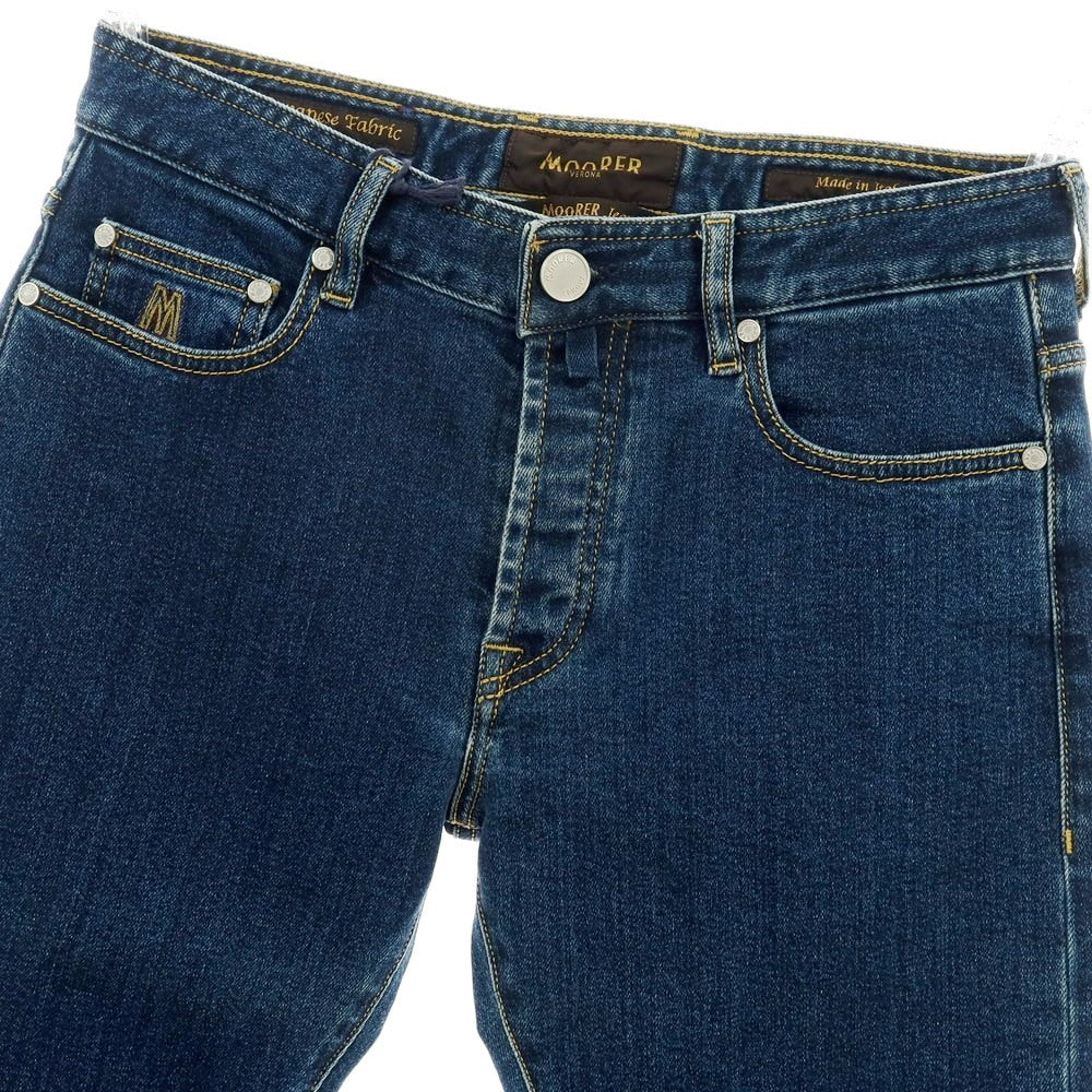 【新品アウトレット】ムーレー MOORER jeans PILON-DC107 ストレッチ コットン デニムパンツ ジーンズ ネイビー【サイズ31】【 状態ランクN- 】【 メンズ 】