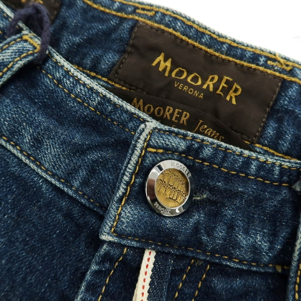 【新品】ムーレー MOORER jeans PILON-DC104 CP ストレッチ コットン デニムパンツ ジーンズ ネイビー【サイズ31】【 状態ランクN 】【 メンズ 】