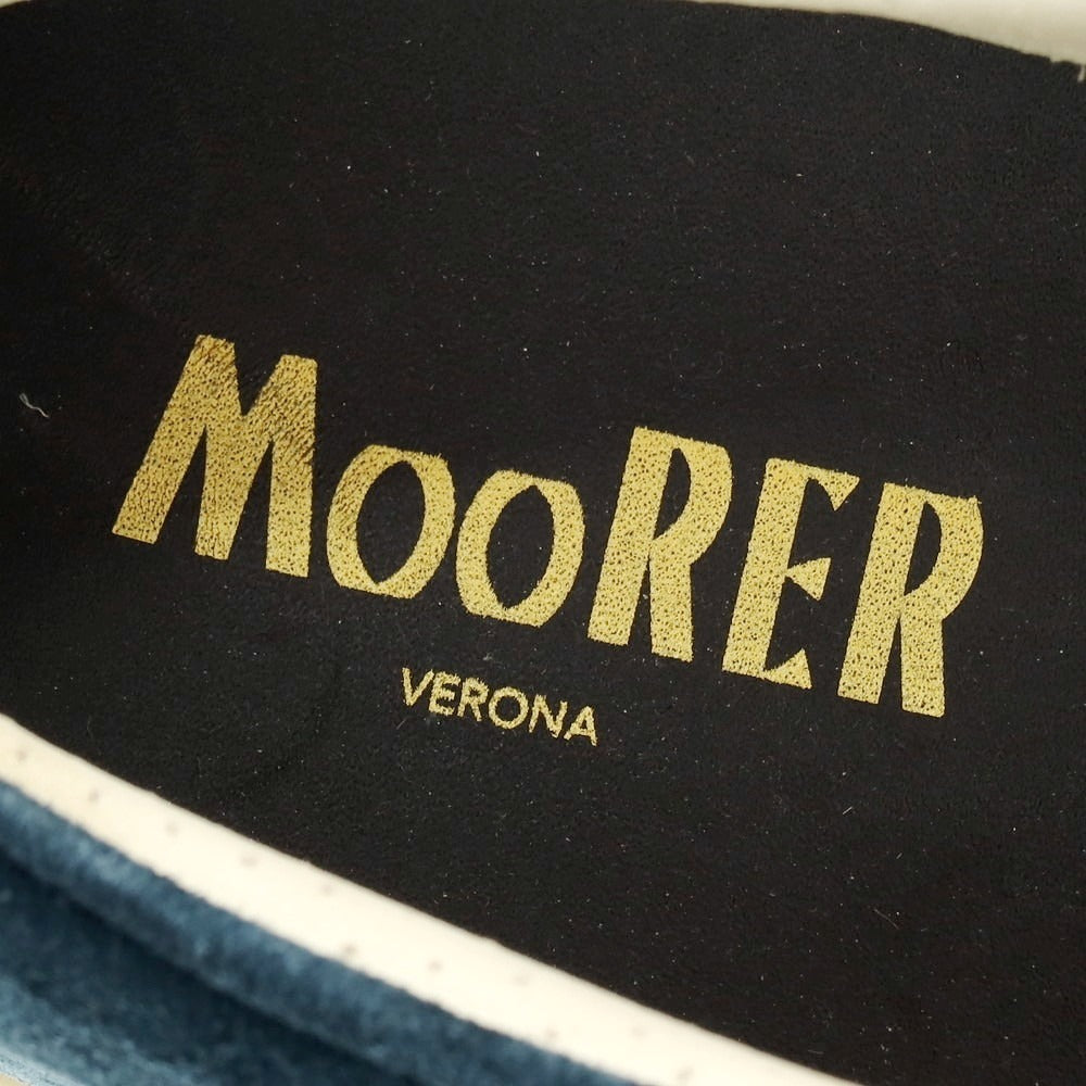 【新品アウトレット】ムーレー MOORER BOCCIONI P2 スエード スニーカー グリーンネイビー【サイズ42 1/2】【 状態ランクN- 】【 メンズ 】