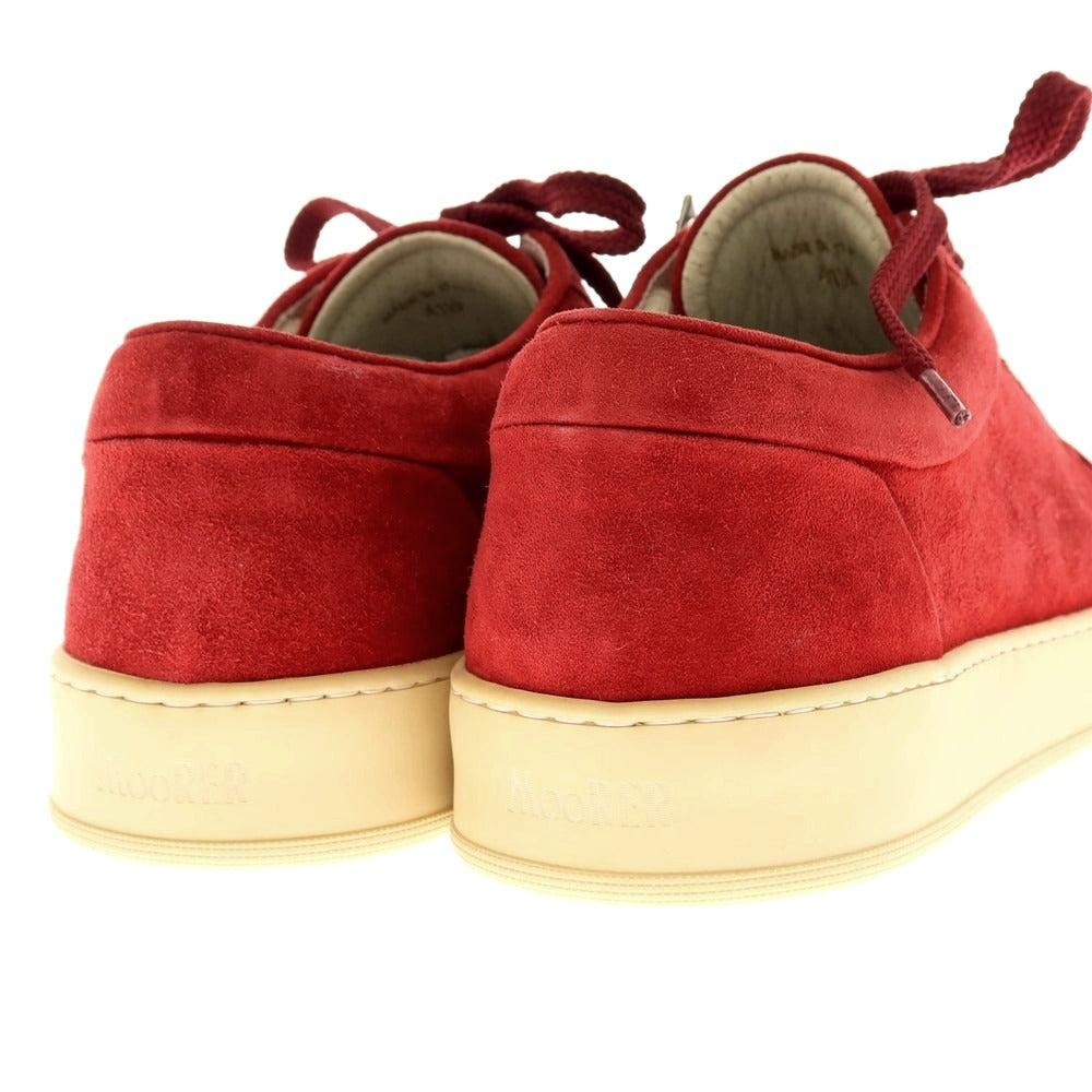 【新品アウトレット】ムーレー MOORER BOCCIONI P2 スエード スニーカー レッド【サイズ41 1/2】【 状態ランクN- 】【 メンズ 】