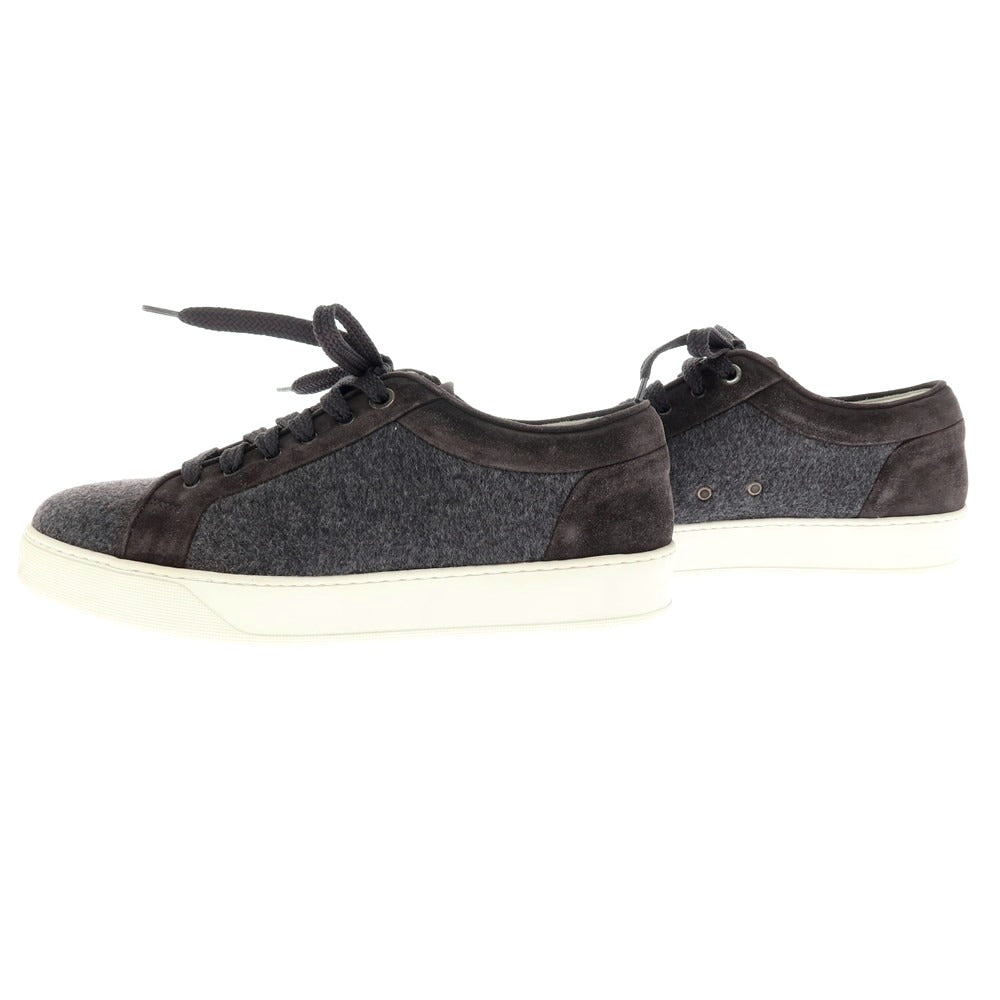 【新品アウトレット】ムーレー MOORER BOCCIONI P5 ウール スエード スニーカー グレー系【サイズ41 1/2】【 状態ランクN- 】【 メンズ 】