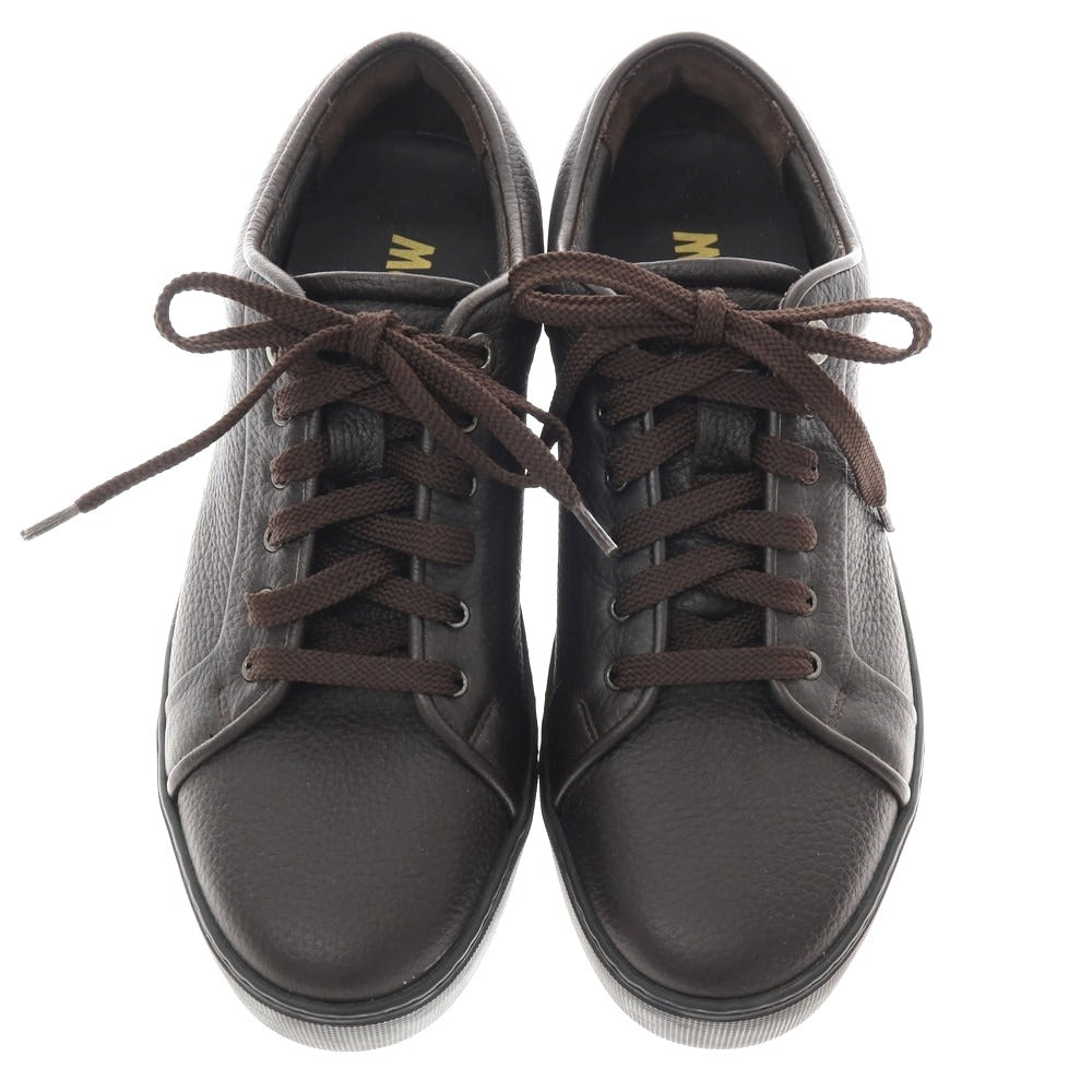 【新品アウトレット】ムーレー MOORER BOCCIONI P1 グレインレザー スニーカー ダークブラウン【サイズ40】【 状態ランクN- 】【 メンズ 】