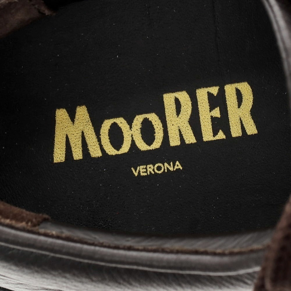 【新品アウトレット】ムーレー MOORER BOCCIONI P1 グレインレザー スニーカー ダークブラウン【サイズ40】【 状態ランクN- 】【 メンズ 】