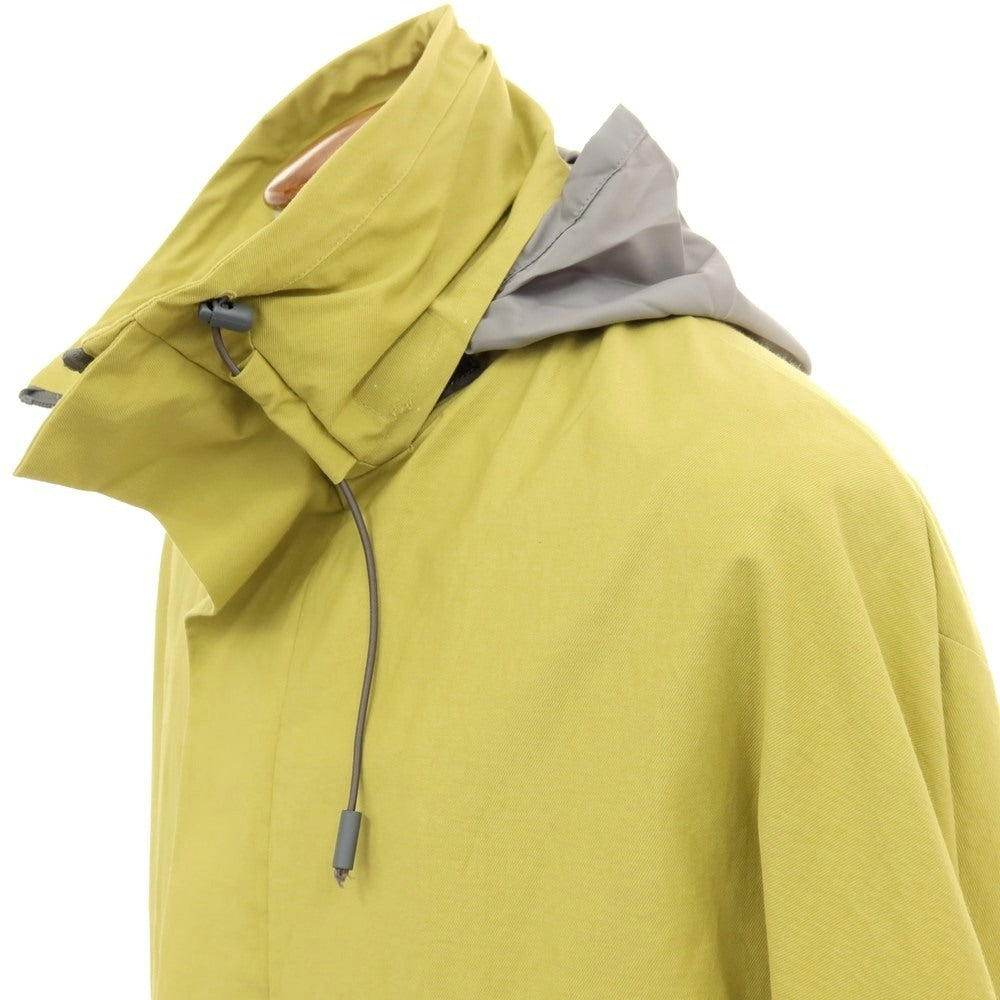 【新品アウトレット】イーヴォ Hevo RUFFANO ストレッチ コットンナイロン スタンドカラー ブルゾン イエロー系【 48 】【 状態ランクN- 】【 メンズ 】