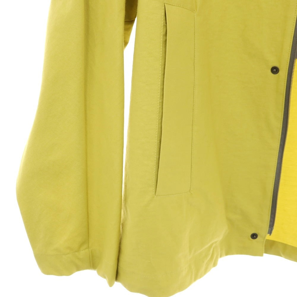 【新品アウトレット】イーヴォ Hevo RUFFANO ストレッチ コットンナイロン スタンドカラー ブルゾン イエロー系【 48 】【 状態ランクN- 】【 メンズ 】