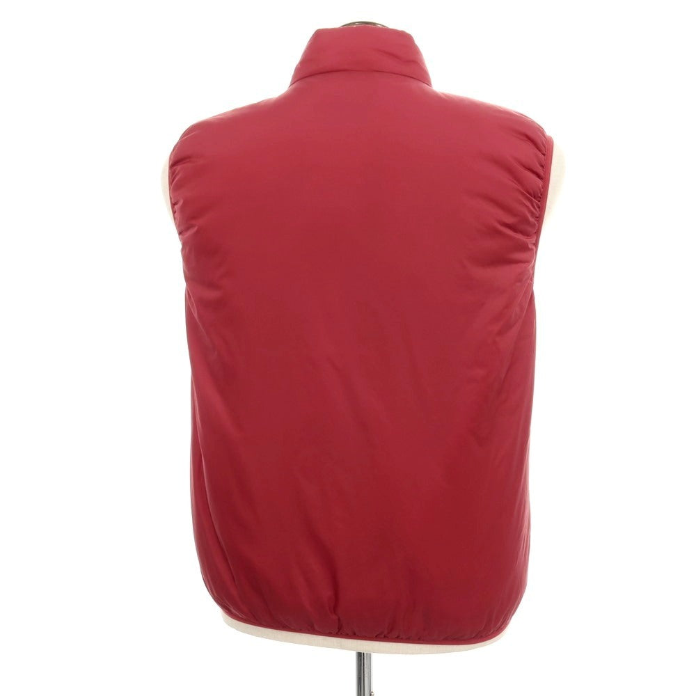 【新品】アスペジ ASPESI Thermore ナイロン スタンドカラー ダブルジップ ダウンベスト ブルゾン ダークレッド【 L 】【 状態ランクN 】【 メンズ 】
