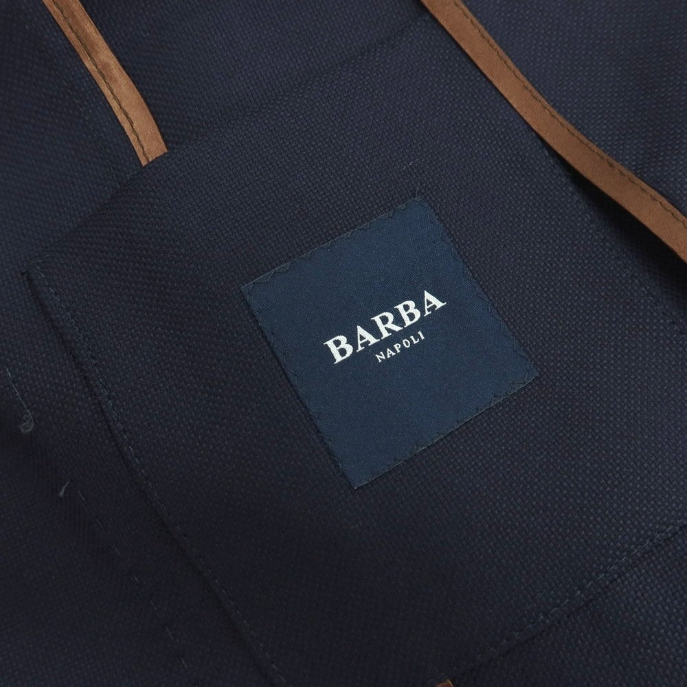 【新品】バルバ BARBA ウール 2B テーラードジャケット ネイビー【 52 】【 状態ランクN 】【 メンズ 】