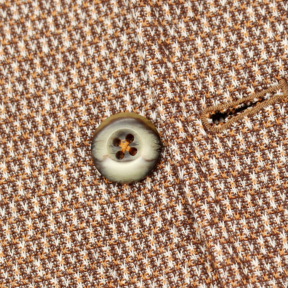 【新品】クーン KOON コットンリネン カジュアルジャケット ブラウン系【 50 】【 状態ランクN 】【 メンズ 】