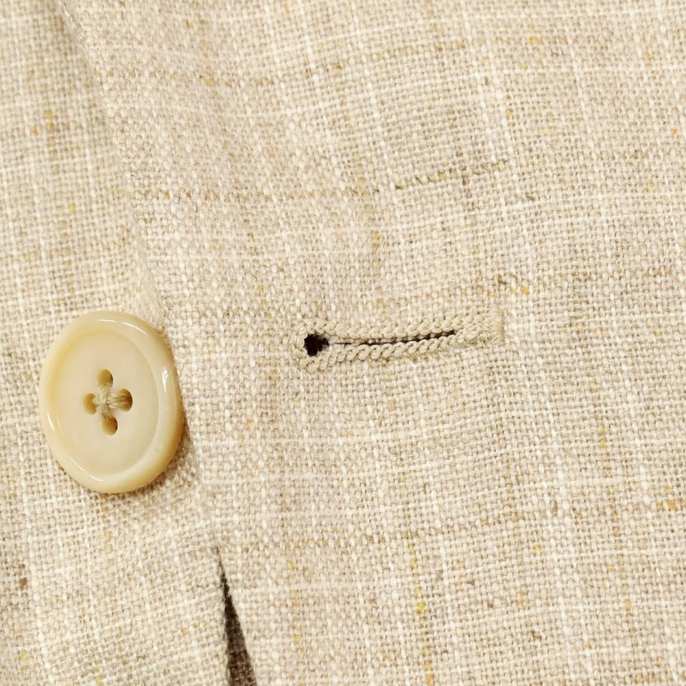 【新品】ベルベスト Belvest シルク テーラードジャケット ベージュ【 46 】【 状態ランクN 】【 メンズ 】