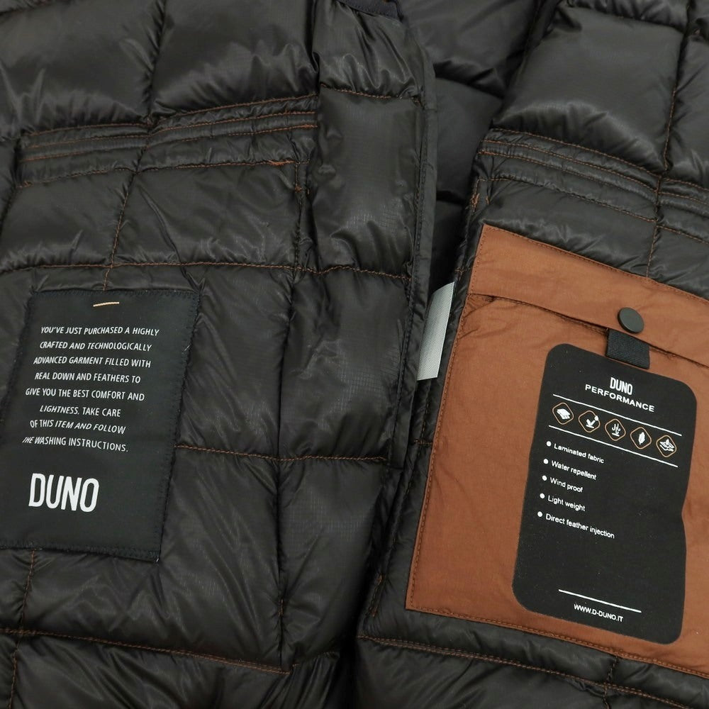 【新品】デュノ DUNO ナイロン スタンドカラー ダウンベスト ブルゾン ブラウン【 44 】【 状態ランクN 】【 メンズ 】