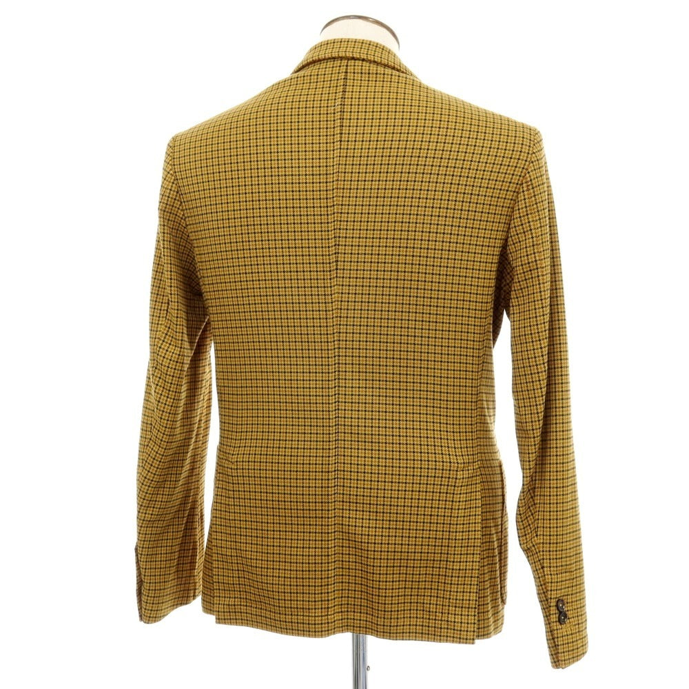 【新品】パオローニ PAOLONI テンセルコットン カジュアルジャケット イエロー系【 50 】【 状態ランクN 】【 メンズ 】