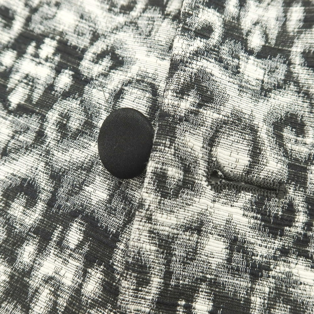 【新品】パオローニ PAOLONI Black Label コットンポリエステル ショールカラー 2B タキシードジャケット ブラックxホワイト【サイズ50】【 状態ランクN 】【 メンズ 】