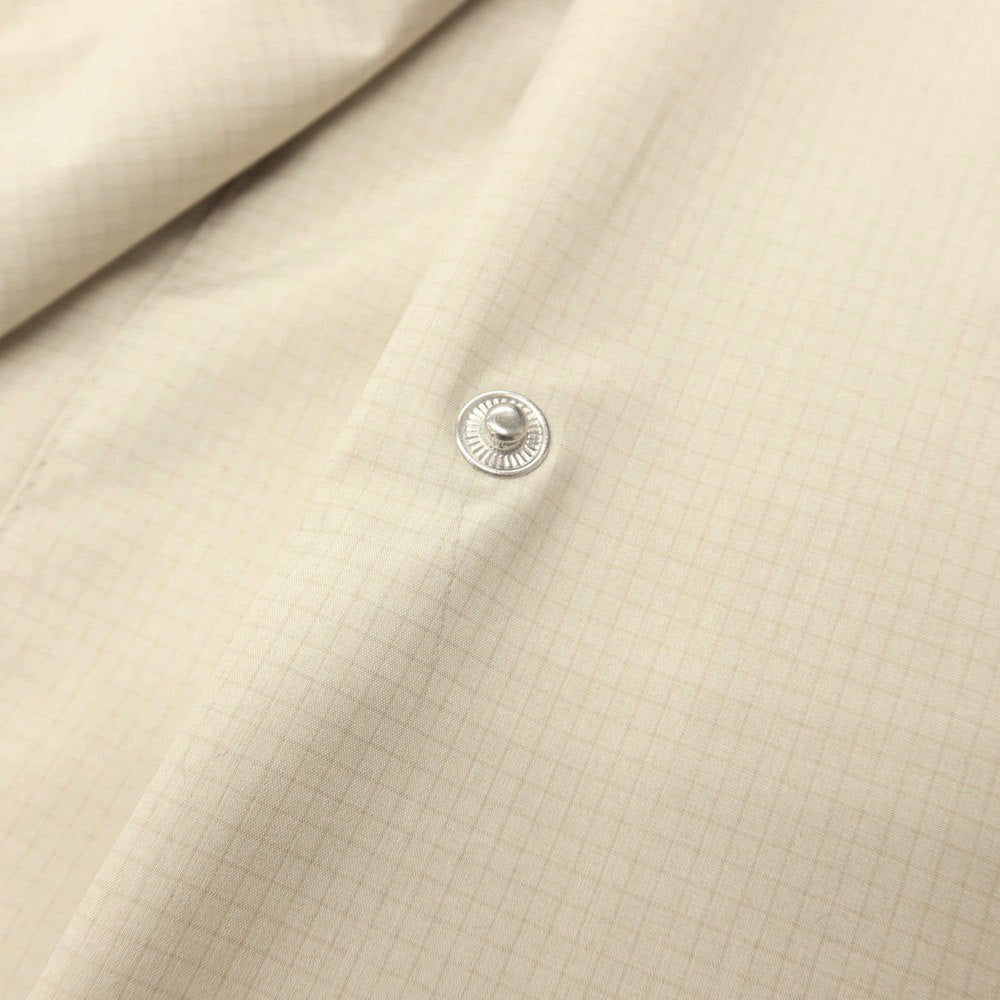 【新品アウトレット】パオローニ PAOLONI ポリエステル グラフチェック ステンカラーコート ライトベージュ【サイズ48】【 状態ランクN- 】【 メンズ 】