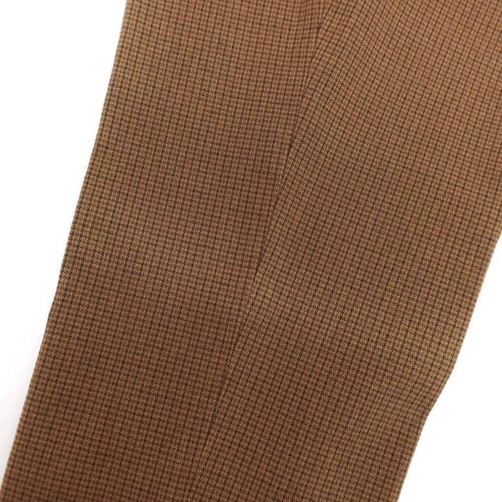 【新品アウトレット】パオローニ PAOLONI ストレッチ コットンポリエステル チェック カジュアルスラックスパンツ ブラウン【サイズ50】【 状態ランクN- 】【 メンズ 】