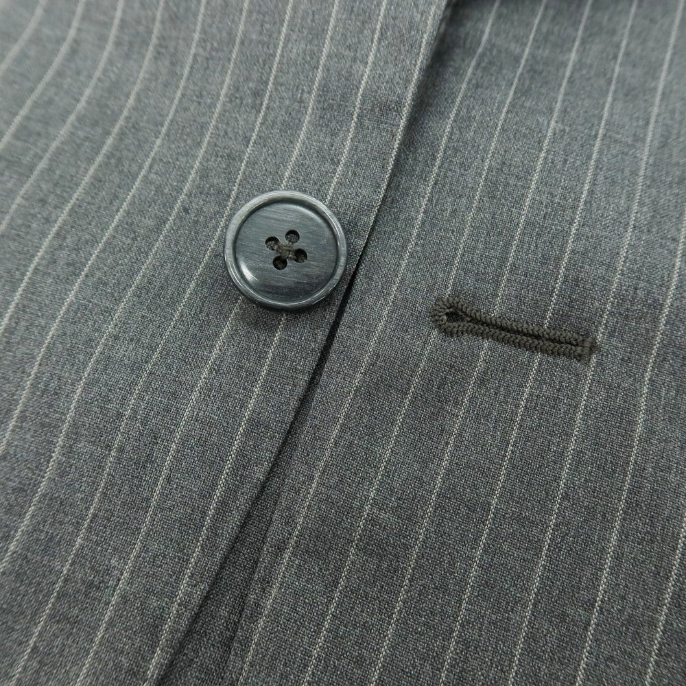 【新品】ラバッツォーロ RAVAZZOLO Super120’S ウール ストライプ 2つボタンスーツ グレー【サイズ48】【 状態ランクN 】【 メンズ 】