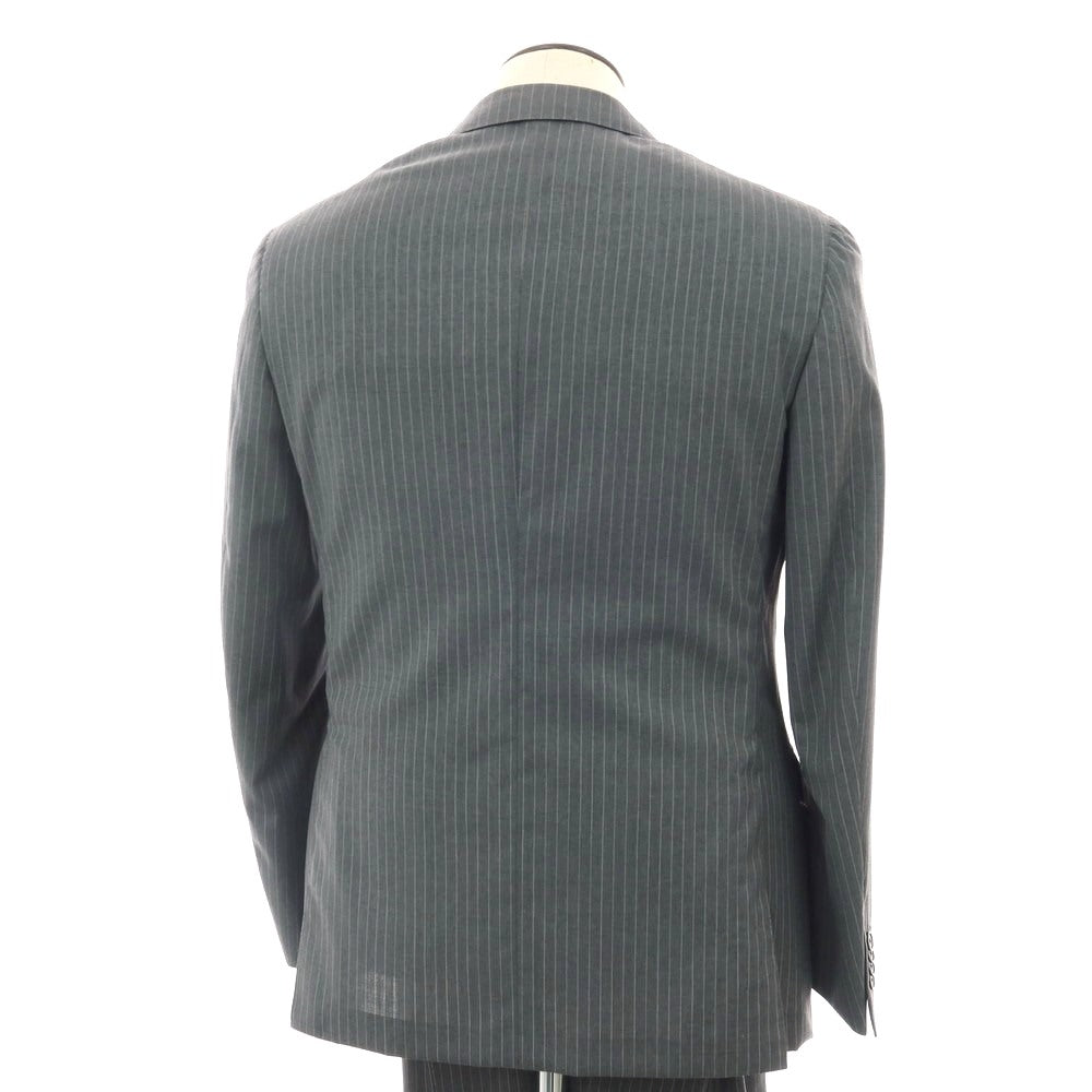 【新品】ラバッツォーロ RAVAZZOLO Super120’S ウール ストライプ 2つボタンスーツ グレー【サイズ50】【 状態ランクN 】【 メンズ 】