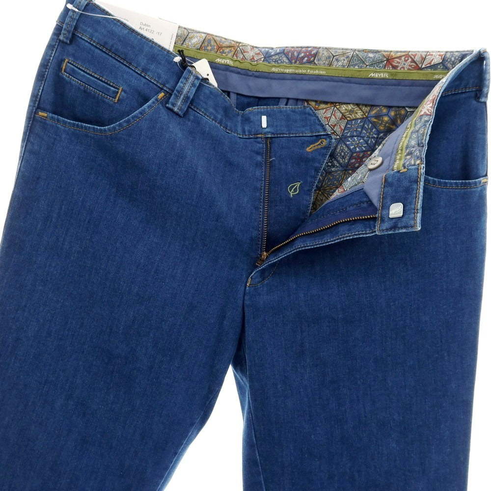 【新品】メイヤー MAYER DUBLIN COOL MAX ストレッチ コットンポリエステル デニムパンツ ジーンズ ブルー【 50 】【 状態ランクN 】【 メンズ 】