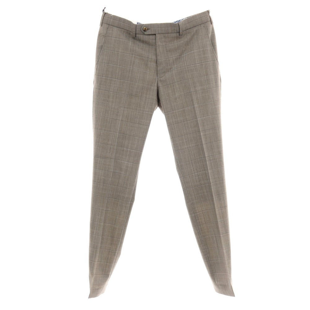 【新品アウトレット】メイヤー MAYER BONN ストレッチ ポリエステルウール チェック ドレススラックスパンツ グレー【 50 】【 状態ランクN- 】【 メンズ 】