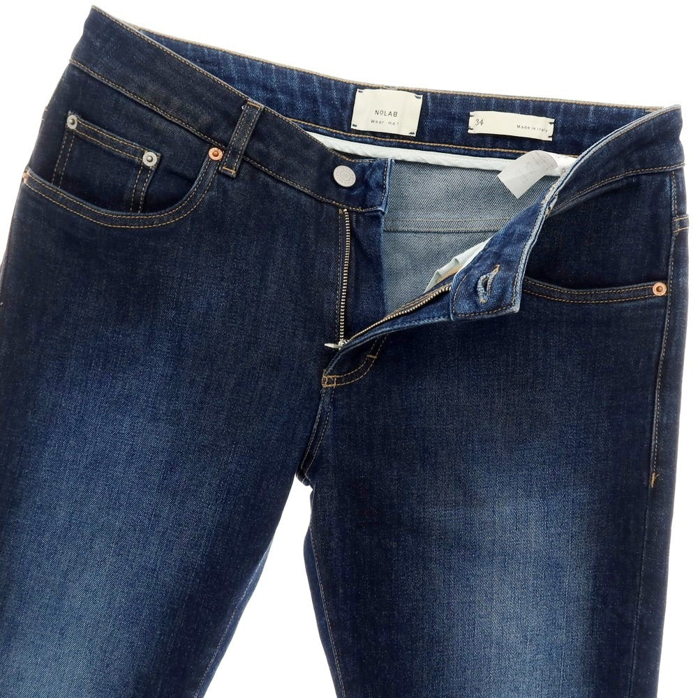 【新品】ノーラブ NO LAB NEW YORK ストレッチ コットンポリエステル デニムパンツ ジーンズ ネイビー【 34 】【 状態ランクN 】【 メンズ 】