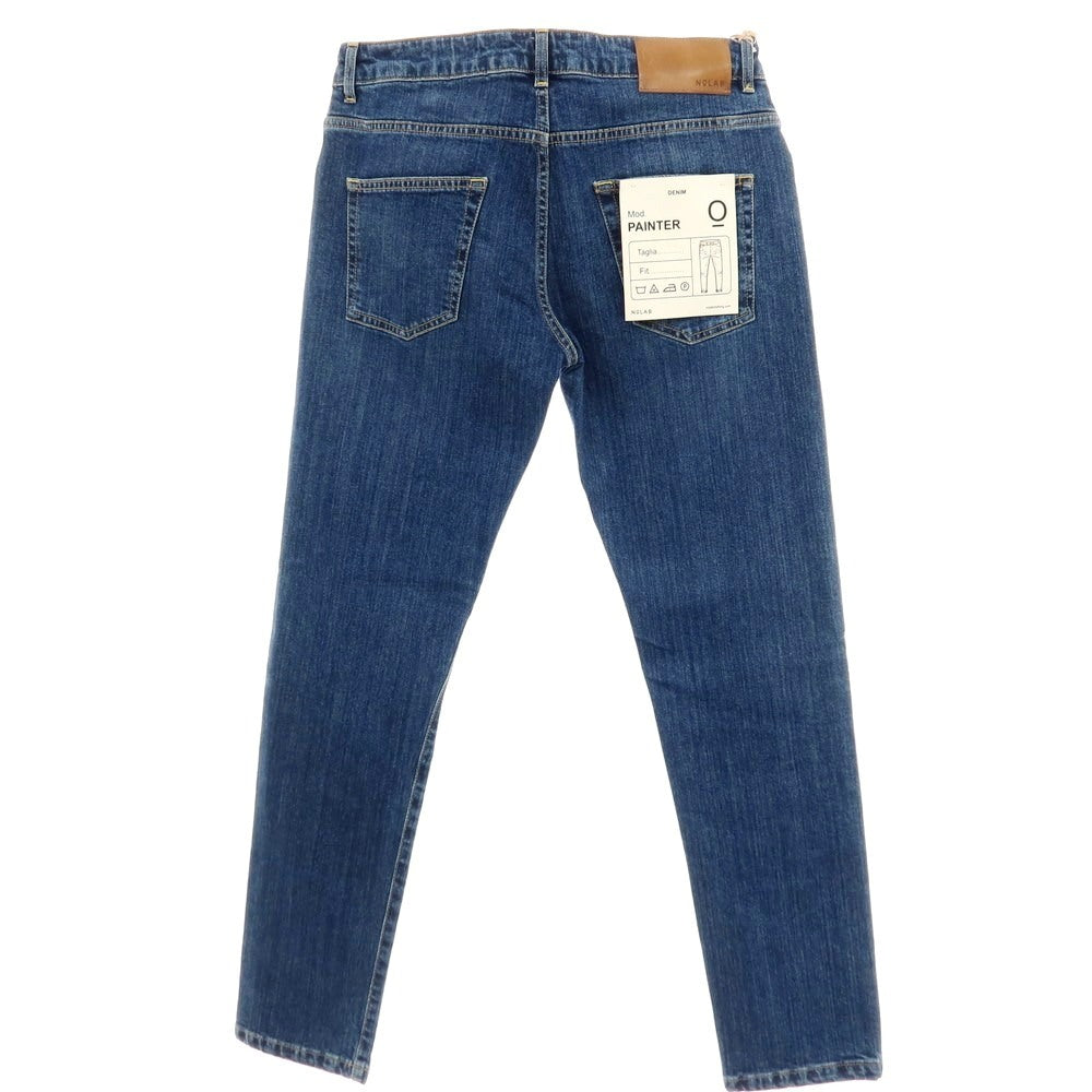 【新品】ノーラブ NO LAB PAINTER ストレッチ コットン デニムパンツ ジーンズ ダークブルー【 33 】【 状態ランクN 】【 メンズ 】