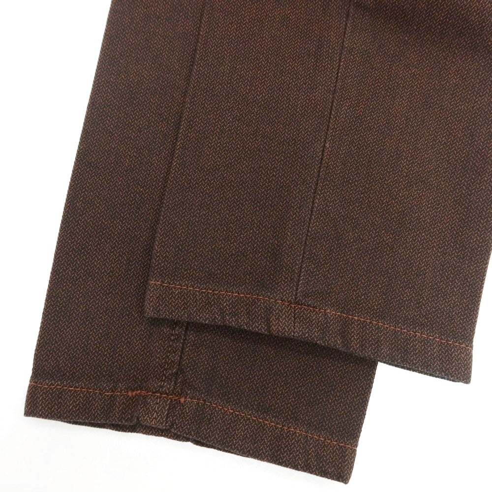 【新品】ノーラブ NO LAB MILANO ストレッチ コットン カジュアルスラックスパンツ ダークブラウン系【 32 】【 状態ランクN 】【 メンズ 】