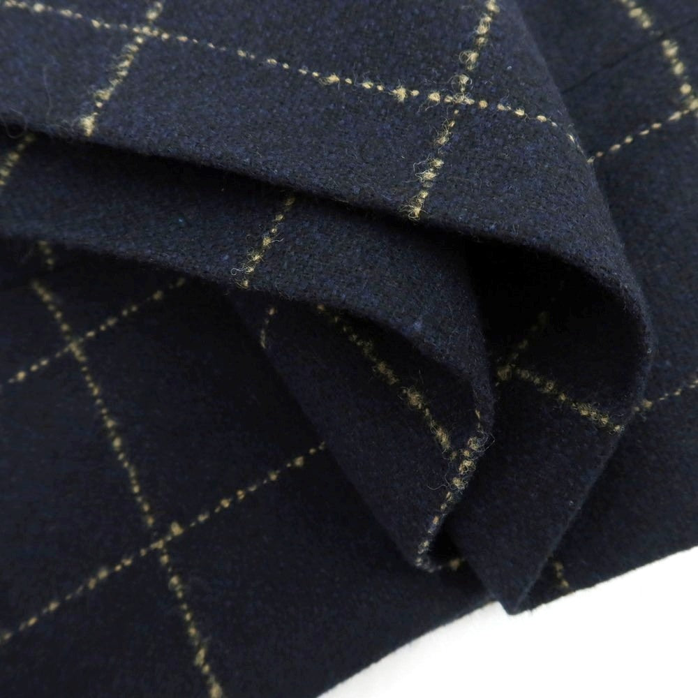 【新品】ノーラブ NO LAB SEATTLE CL アクリルポリエステルウール チェック カジュアルスラックスパンツ ネイビー【 34 】【 状態ランクN 】【 メンズ 】